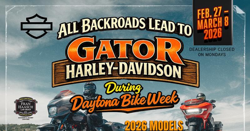 All Backroads Lead to Gator Harley-Davidson 