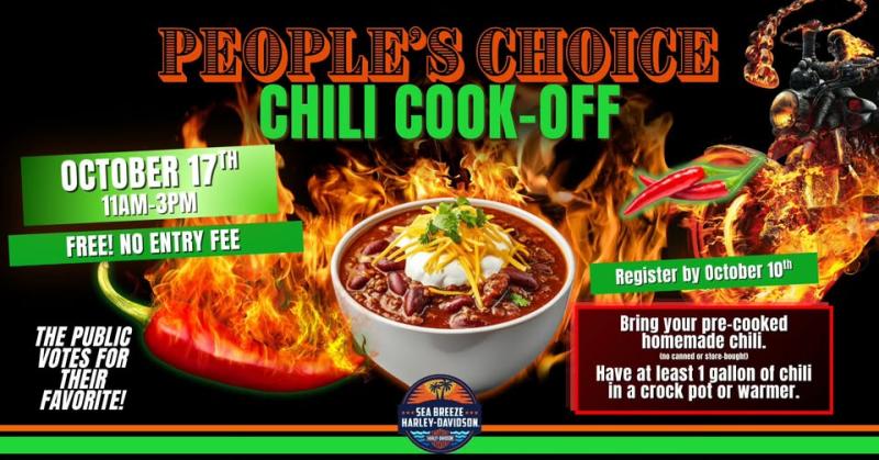 People's Choice Chili Cook-Off at Sea Breeze Harley