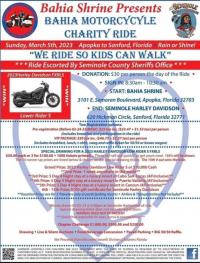 Bahia Shriners Motorcycle Charity Ride