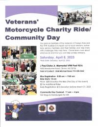 Veterans' Motorcycle Charity Ride/Community Day
