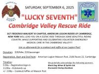 "Lucky Seventh" Cambridge Valley Rescue Ride