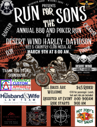 Run for the Sons Poker Run at Desert Wind H-D