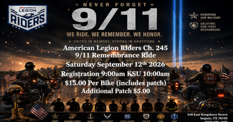 ALR 245 9/11 Remembrance Ride