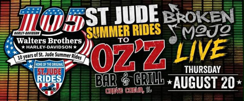 St Jude Summer Rides to OZZ Bar & Grill