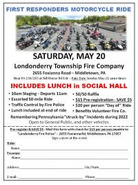May 20 First Responders Ride