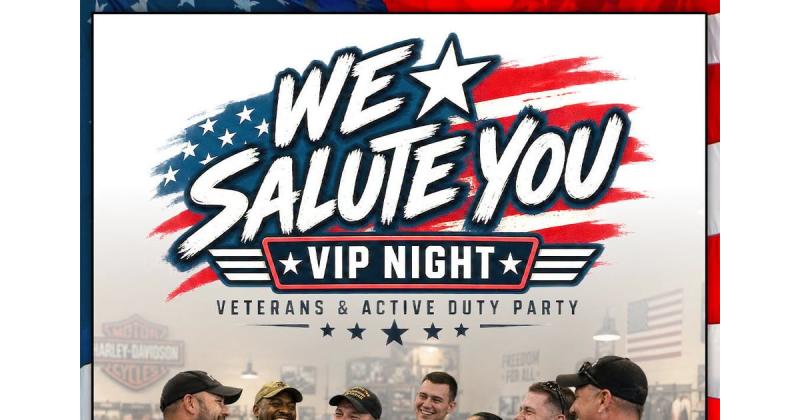 We Salute You VIP Night - Veterans & Active Duty Party