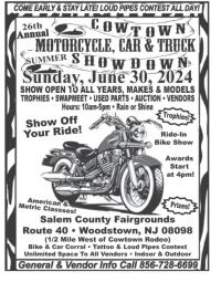 26th Annual Cowtown Summer Showdown Motorcycle Show & Swap Meet