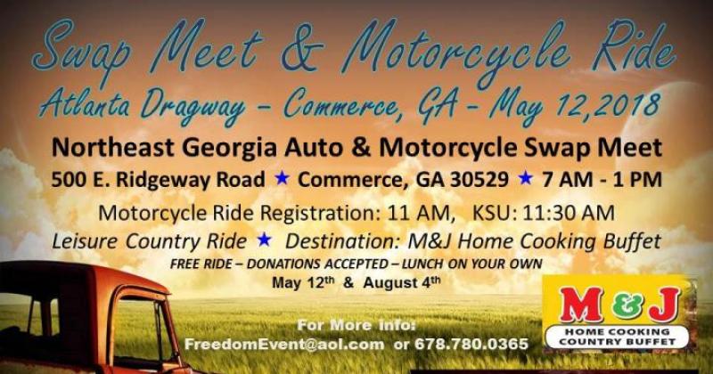  Free Benefit Motorcycle Ride, Swap Meet and Meet & Greet