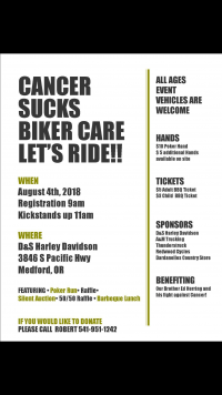 Cancer Sucks Biker Care