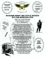 Buzzards Roost 3rd Annual Benefit Run For Homeless Vets 