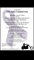 The Ford Foundation 3rd annual Charity Bike Run for Domestic Violence Awareness 
