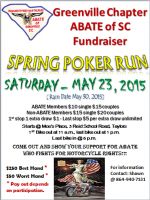 Greenville Chapter of ABATE of SC Fundraiser - Spring Poker Run