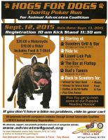 Hogs for Dogs charity poker run