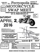 Perryopolis Motorcycle Swap Meet  2016