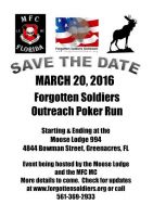 3rd Annual Forgotten Soldiers Outreach Poker Run