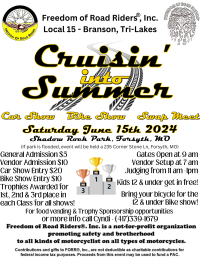 Cruisin' into Summer   Car Show - Bike Show - Swap Meet