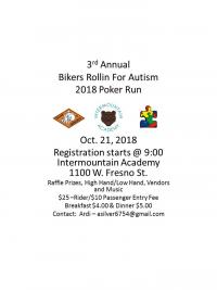 3rd Annual Bikers Rollin for Autism 2018 Poker Run