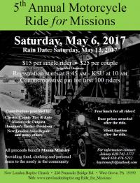 5th Annual Motorcycle Ride for Missions