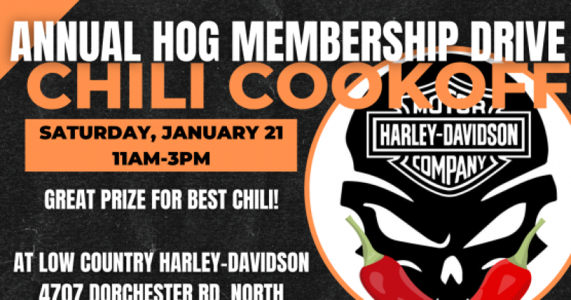 Annual HOG Membership Drive + Chili Cookoff