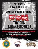 24th Annual Law Riders MC/USMC Toys for Tots Toy Run