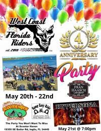 West Coast Riders 4th Anniversary Party