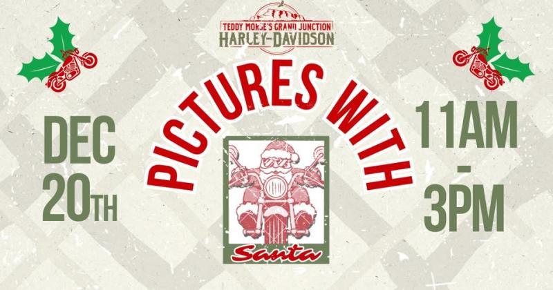 Pic with Santa on a Vintage Harley