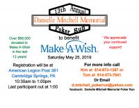 13th Annual Danielle Mitchell Memorial Poker Run