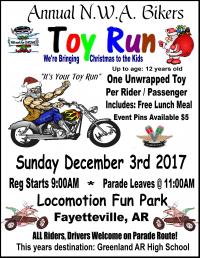 Annual N.W.A. Toy Run