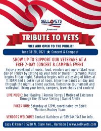 3rd Annual"Tribute to Vets" Concert & Campout