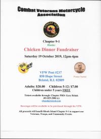CVMA Chapter 9-1 Chicken Dinner Fundraiser