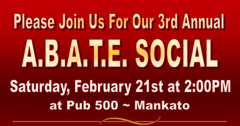 3rd Annual A.B.A.T.E. Social