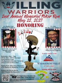 Willing Warriors 2nd Annual Memorial Poker Run