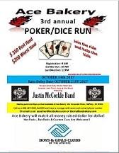 Ace Bakery 3rd Annual Poker/Dice Run