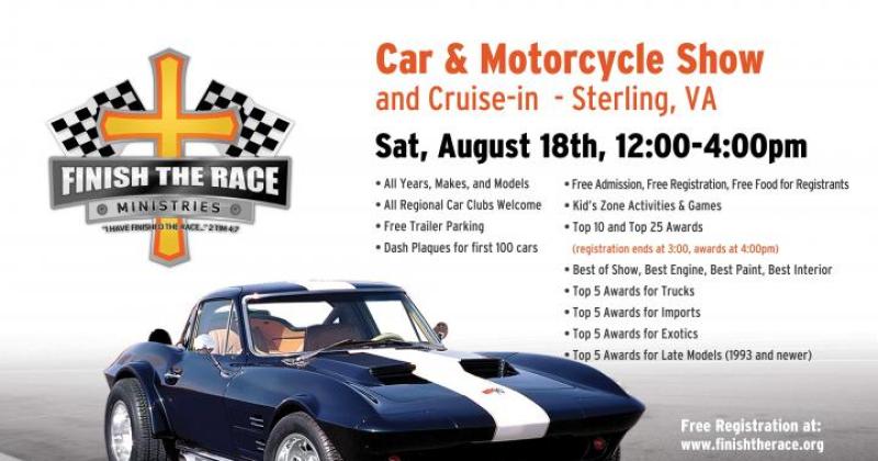 2018 Finish The Race Summer Car & Motorcycle Show and Cruise-In
