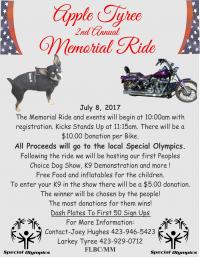 2nd Annual Apple Tyree Memorial Ride