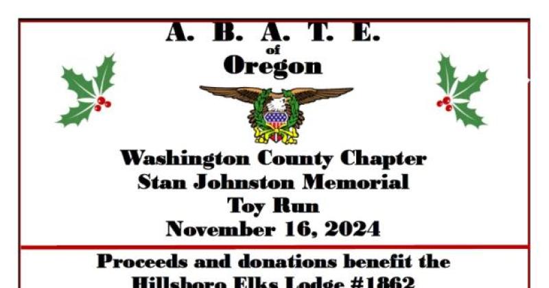  Washington County ABATE TOY RUN and parade