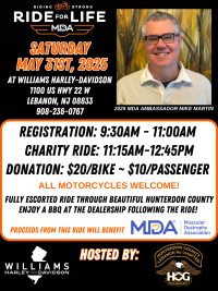 WILLIAMS HARLEY-DAVIDSON MDA RIDE FOR LIFE