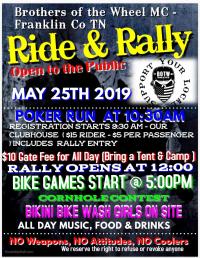 BOTW Foothills Ride & Rally 2019