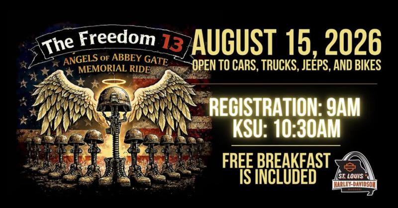 The Freedom 13 Angels Of Abbey Gate Memorial Ride