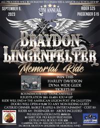 5th Annual Braydon Lingenfelter Memorial Ride