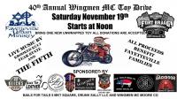 Wingmen MC'S 40th Annual Toy Drive