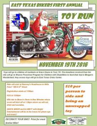 East Texas Bikers First Annual Toy Run