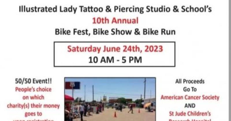 10th Annual Bike Fest,  Bike Show & Bike Run For American Cancer Society And St Jude Children's Research Hospital 