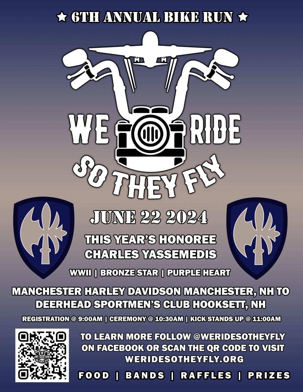 6th Annual We Ride So They Fly Bike Run