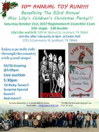 10th Annual Miss Lilly's Toy Run