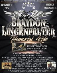 BRAYDON LINGENFELTER MEMORIAL RIDE