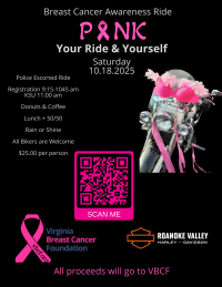 Pink your Ride & Yourself:  Breast Cancer Fundraiser Ride 