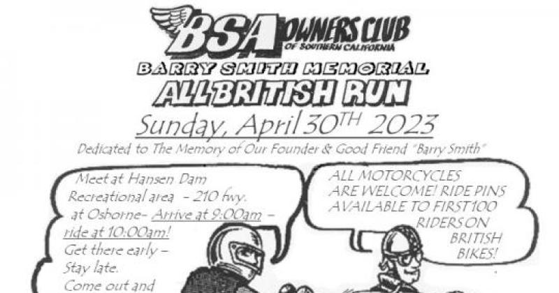 BSA All British Ride - Hansen Dam