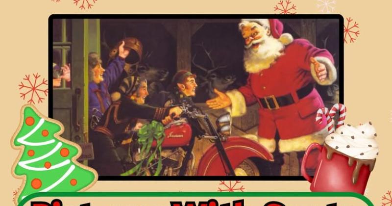 Pictures With Santa at Elkhart Indian Motorcycle