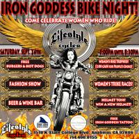 Lifestyle Cycles Iron Goddess Bike Night 